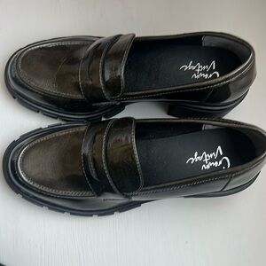 Crown vintage chunky platforms loafers